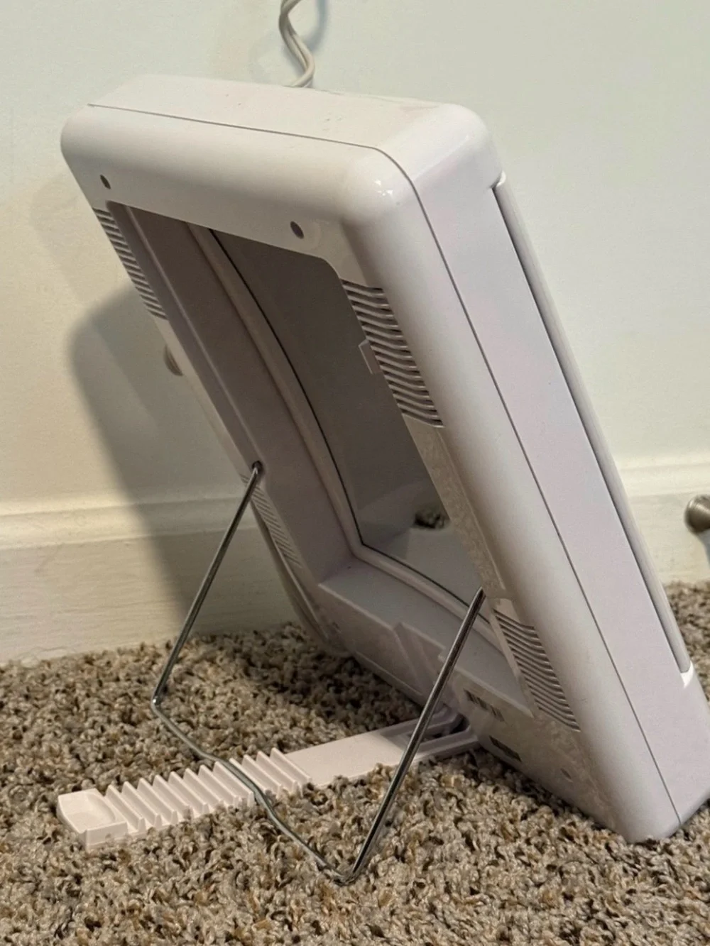 White Lighted Vanity Mirror with Adjustable Stand